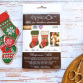 Small Embroidery Kit On Wood | Simple Ornaments Stockings | Packaging