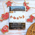 Small Embroidery Kit On Wood | Nordic Christmas Garland | Packaging And Product