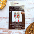 Small Embroidery Kit On Wood | Snowman Tassel | Packaging