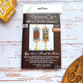 Small Embroidery Kit On Wood | Winter Window Tassel | Packaging