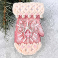 Modern Embroidery Kit On Plastic | Pink Mitten | Product Preview
