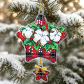 Small Embroidery Kit On Plastic | Christmas Star | Product Preview On Christmas Tree