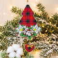 Small Embroidery Kit On Plastic | Christmas Tree | Product Preview On Christmas Tree