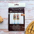 Mini Lighthouse Cross Stitch Kit on Wood with Beads & Tassel | Nautical Ornaments