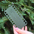 Thread Organizer 3D Printed | Embroidery & Cross Stitch Floss Holder, Mountain Pine Forest Design