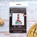 Lighthouse Cross Stitch Kit on Wood | Standing Coastal Decor